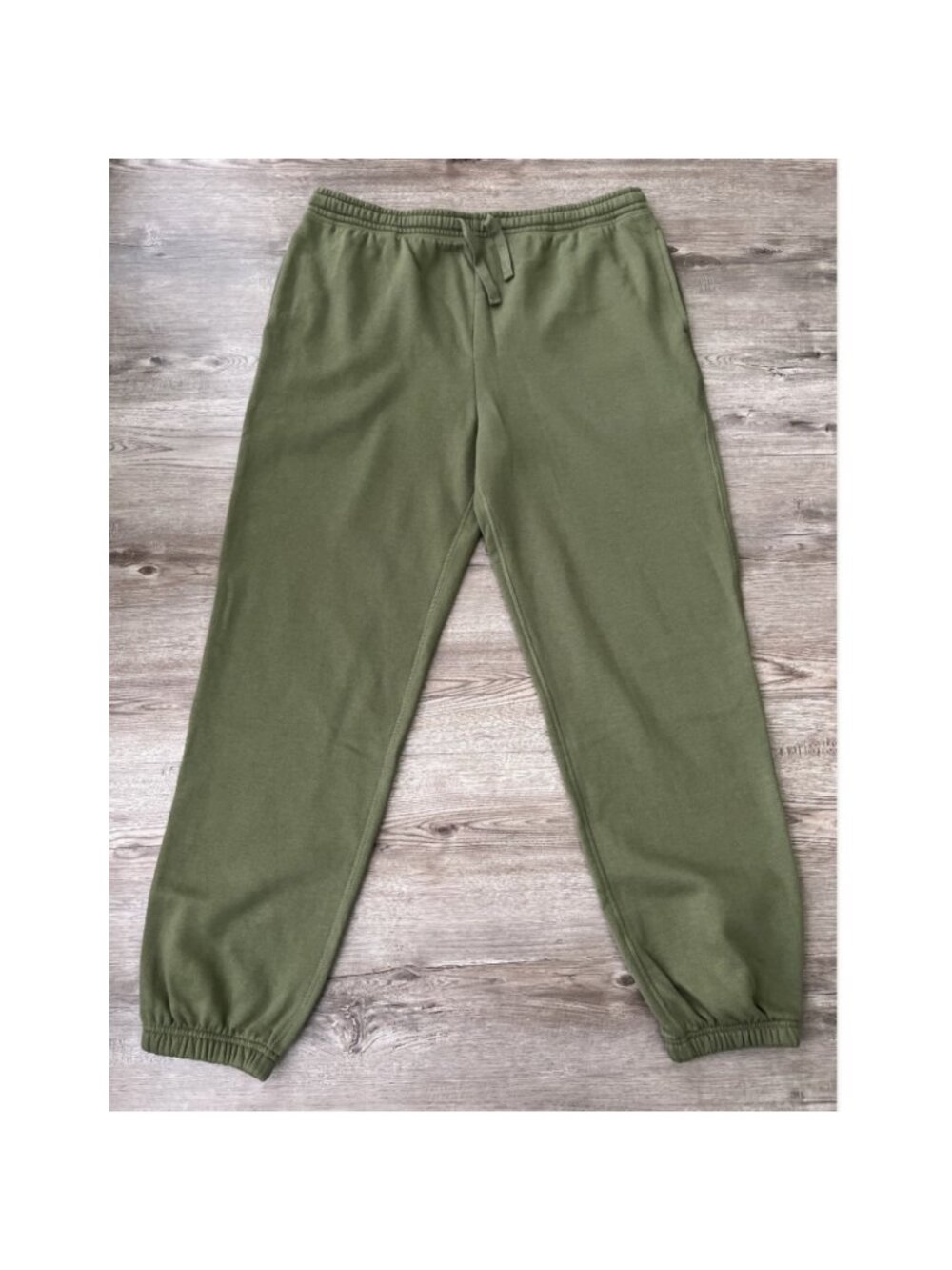 Richer Poorer Fleece Joggers Mens XL Olive Green Ankle Cuffed